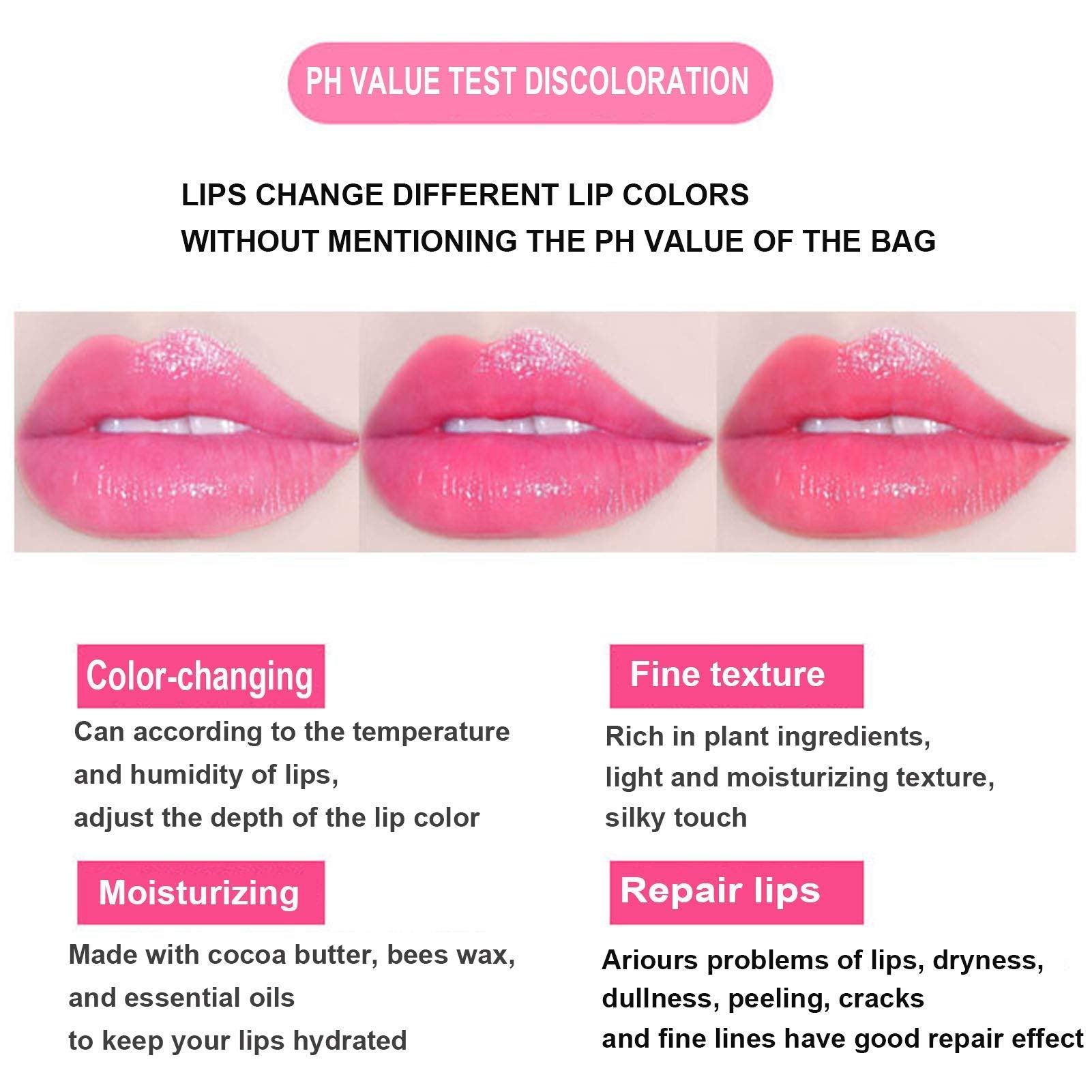 Petansy lip care product emphasizes anti-chapped lip protection and smooths dryness.