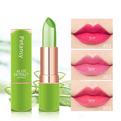 Petansy color-change-lipstick demo shows temperature-responsive shade