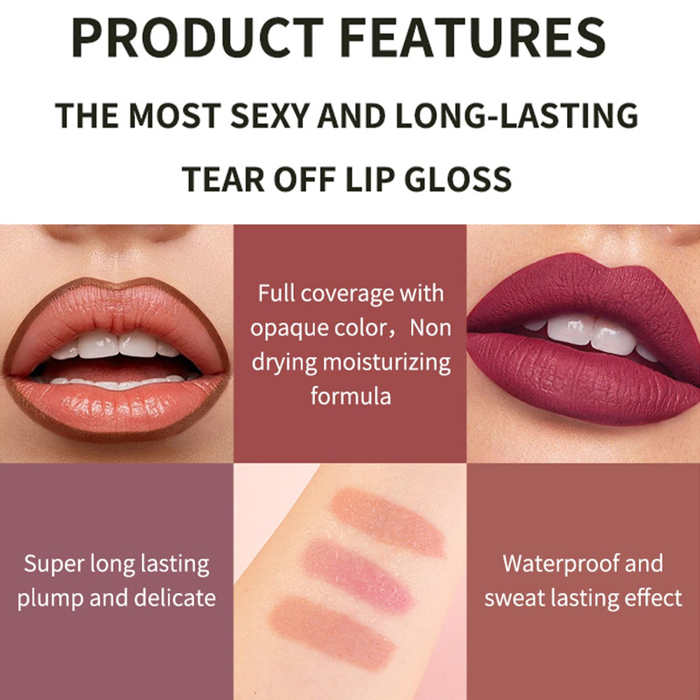 Petansy cruelty-free lip liner on lips emphasizes gentle wear and easy removal.