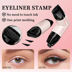 Petansy dual-ended eyeliner stamp demonstrates precision and symmetry.