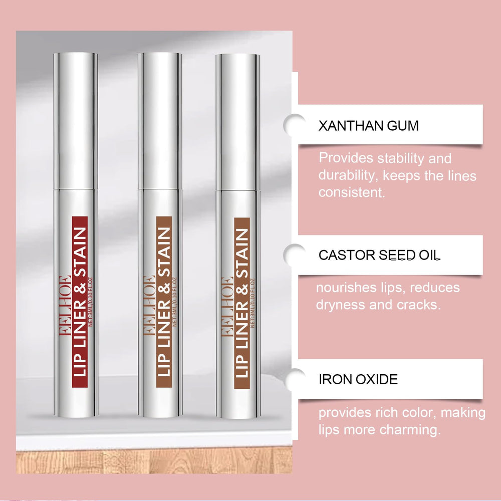 Petansy lip liner application close-up highlights precise lines for smooth definition.