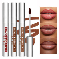 Petansy Peel Off Lip Stain Tattoo Set packaging shows three color options for versatile looks.