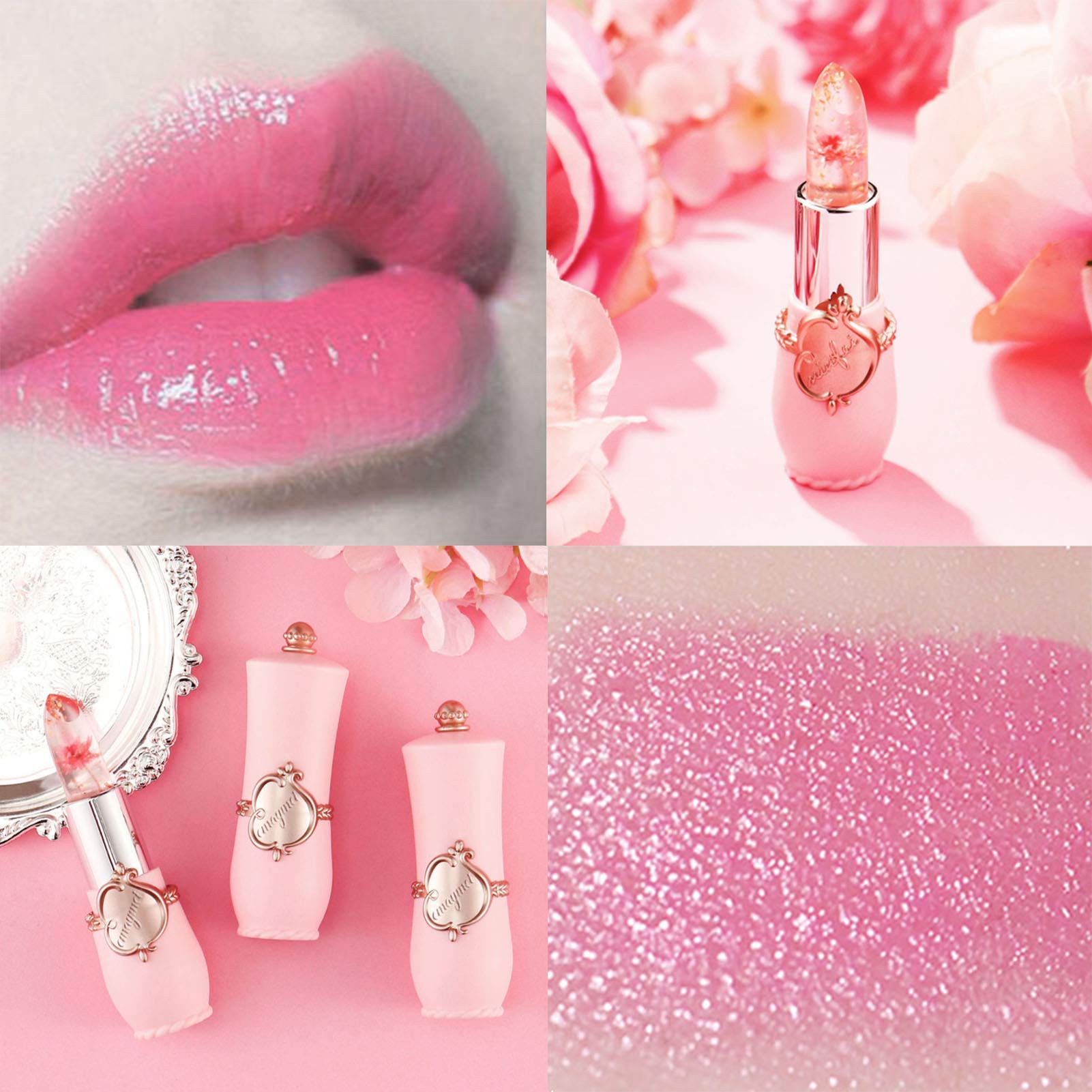 Petansy six-pack gift set lipstick showcases versatile lip color options.