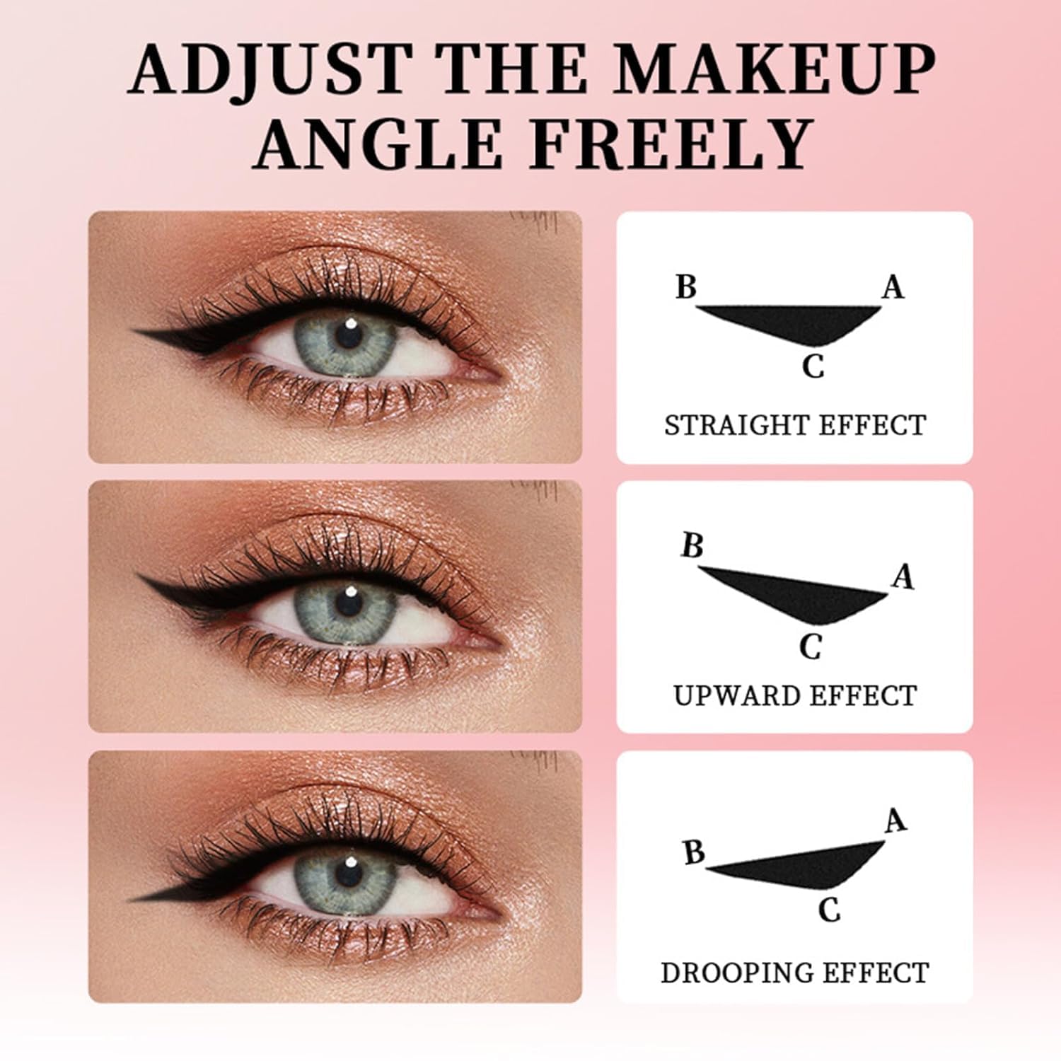 Petansy waterproof eyeliner two-color set provides long-wear performance.