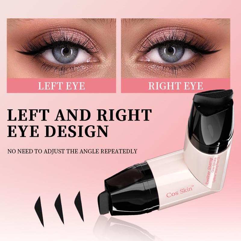 Petansy wing stamp in action enables quick, balanced winged liner.