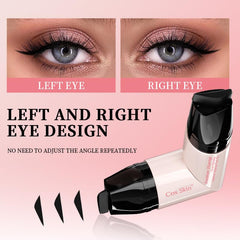 Petansy wing stamp in action enables quick, balanced winged liner.