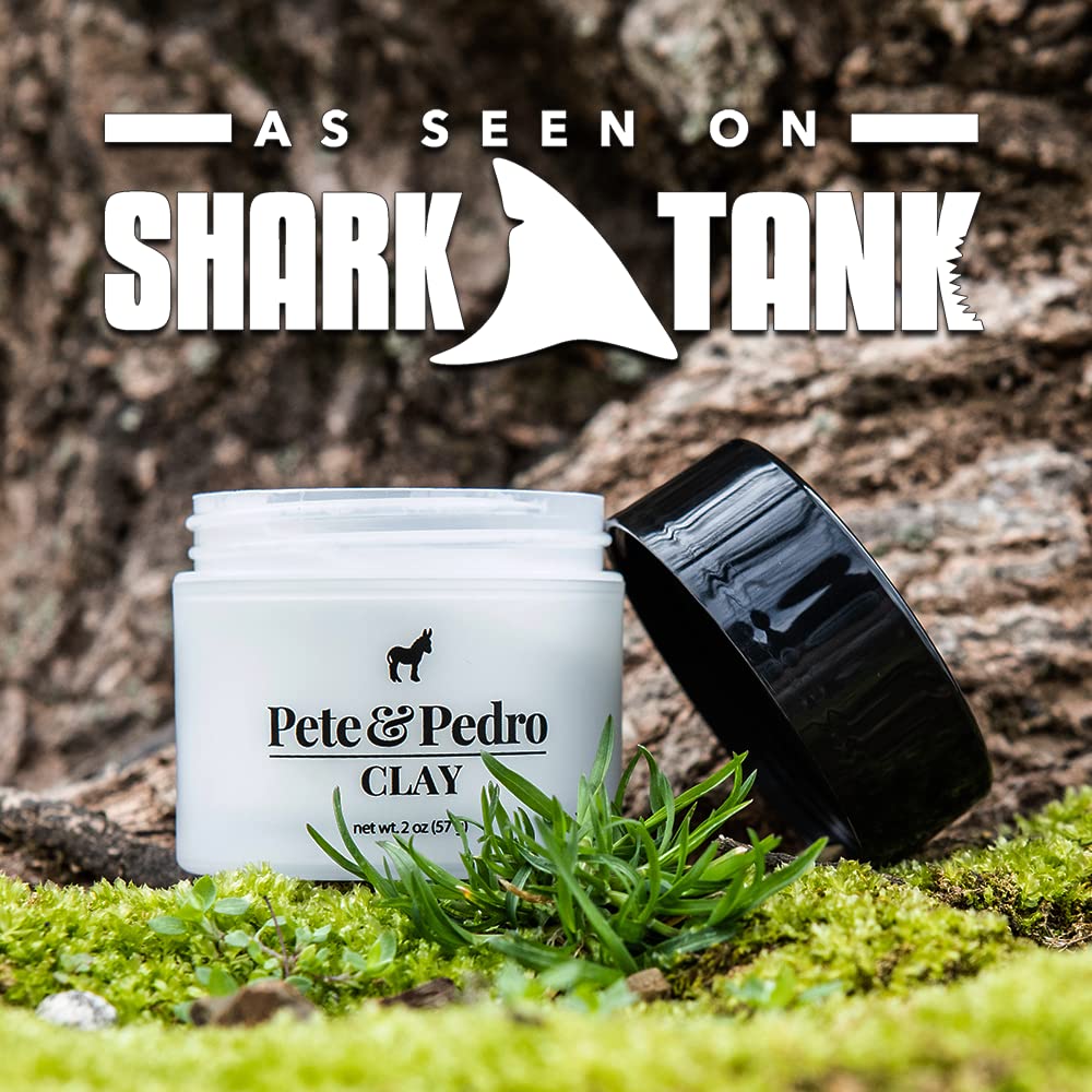 Pete & Pedro hair clay fine-thinning-use adds volume subtly.