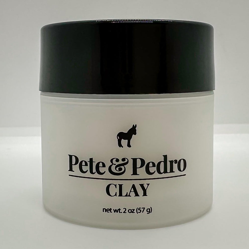 Pete & Pedro styling session showing matte, natural look on short to medium hair.