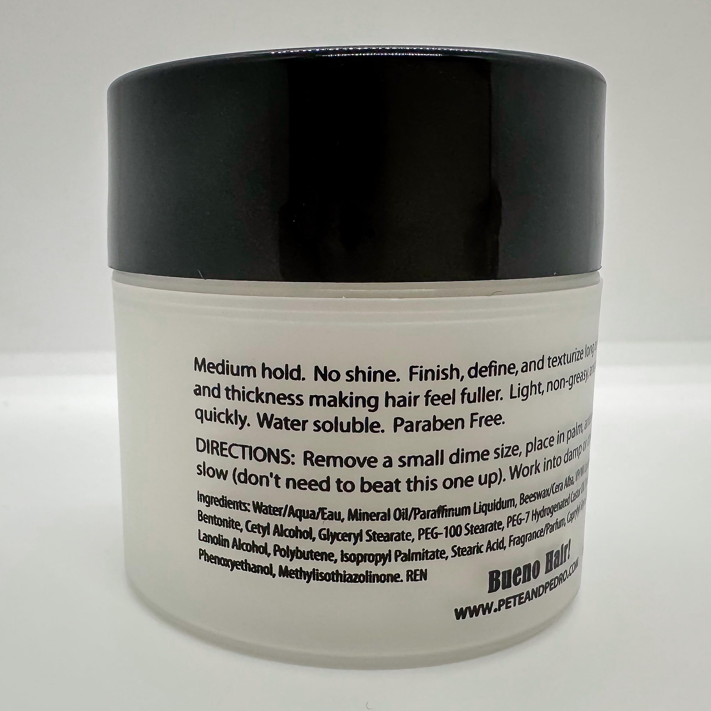 Pete & Pedro hair clay wash-out easy with quick rinse.