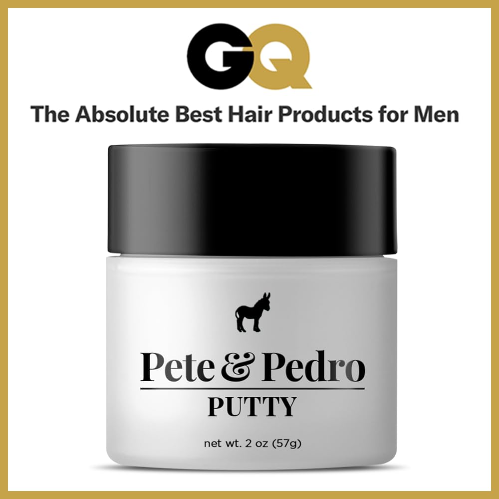 Pete & Pedro Hair Putty short to medium hair styling in action.