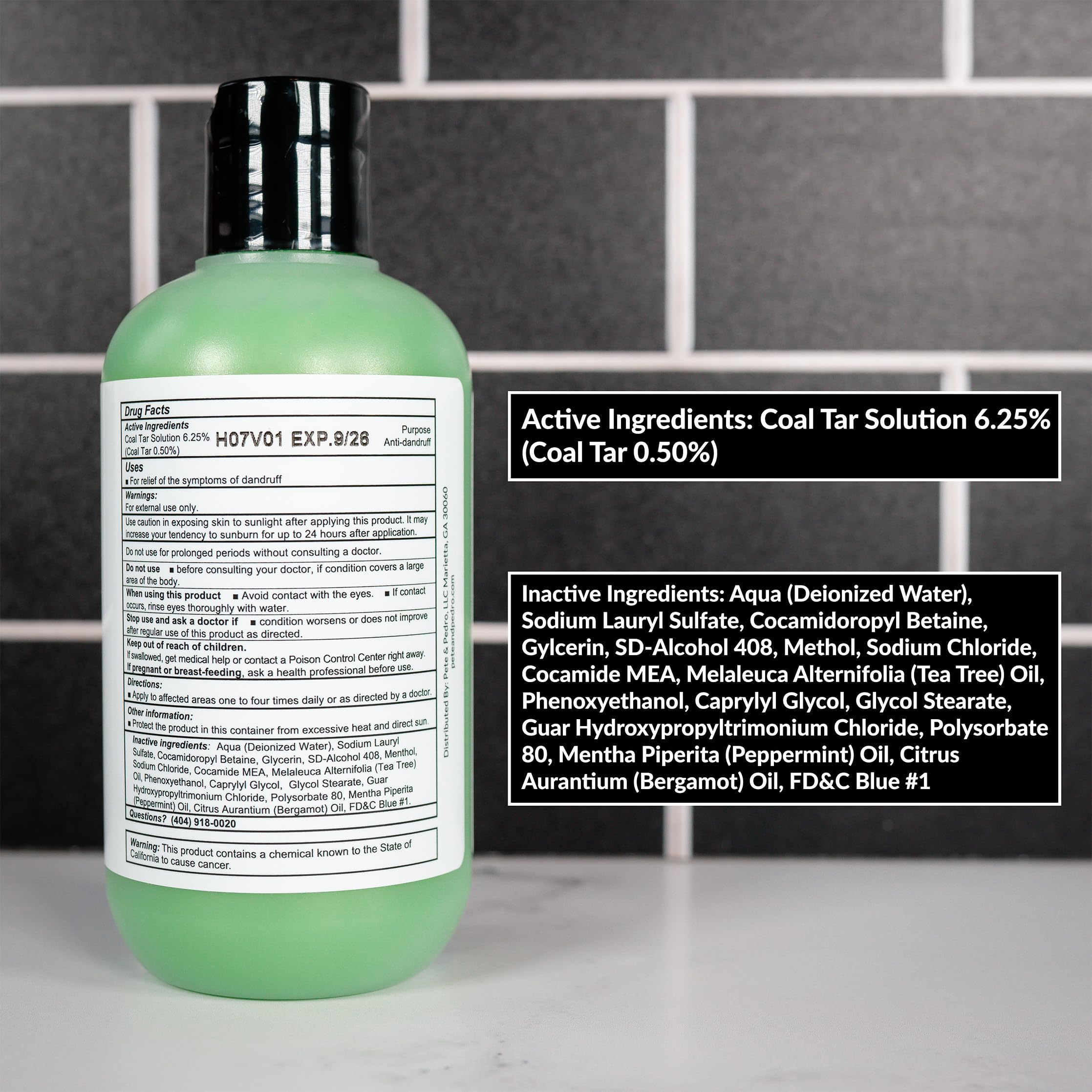 Pete & Pedro CONTROL peppermint scent close-up conveys crisp, refreshing fragrance during use.