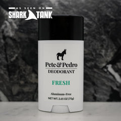  Pete & Pedro FRESH eucalyptus-spearmint scent hints at a refreshing experience.