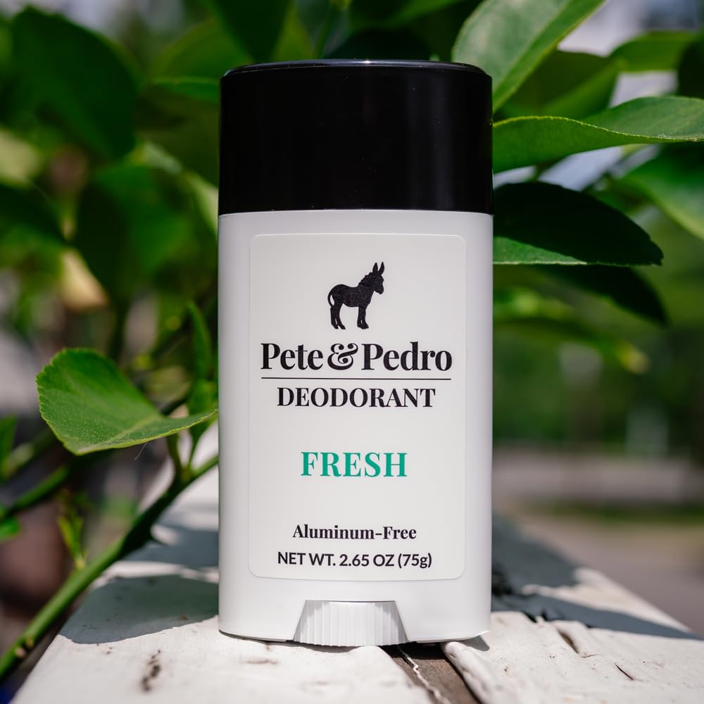  Pete & Pedro FRESH vegan and aluminum-free formula supports sensitive-skinned care.
