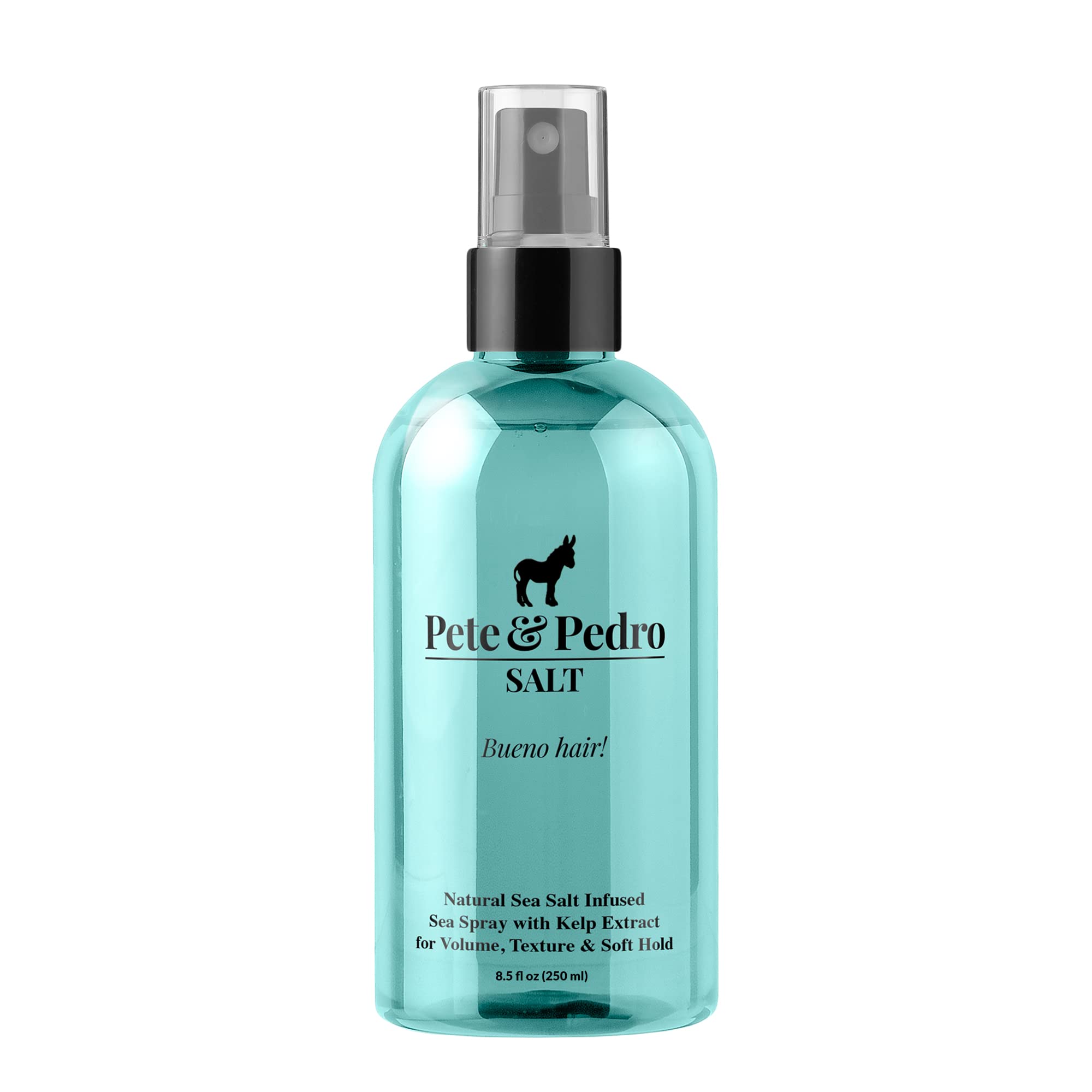 Pete & Pedro SALT bottle front shows natural texture boost for voluminous hair