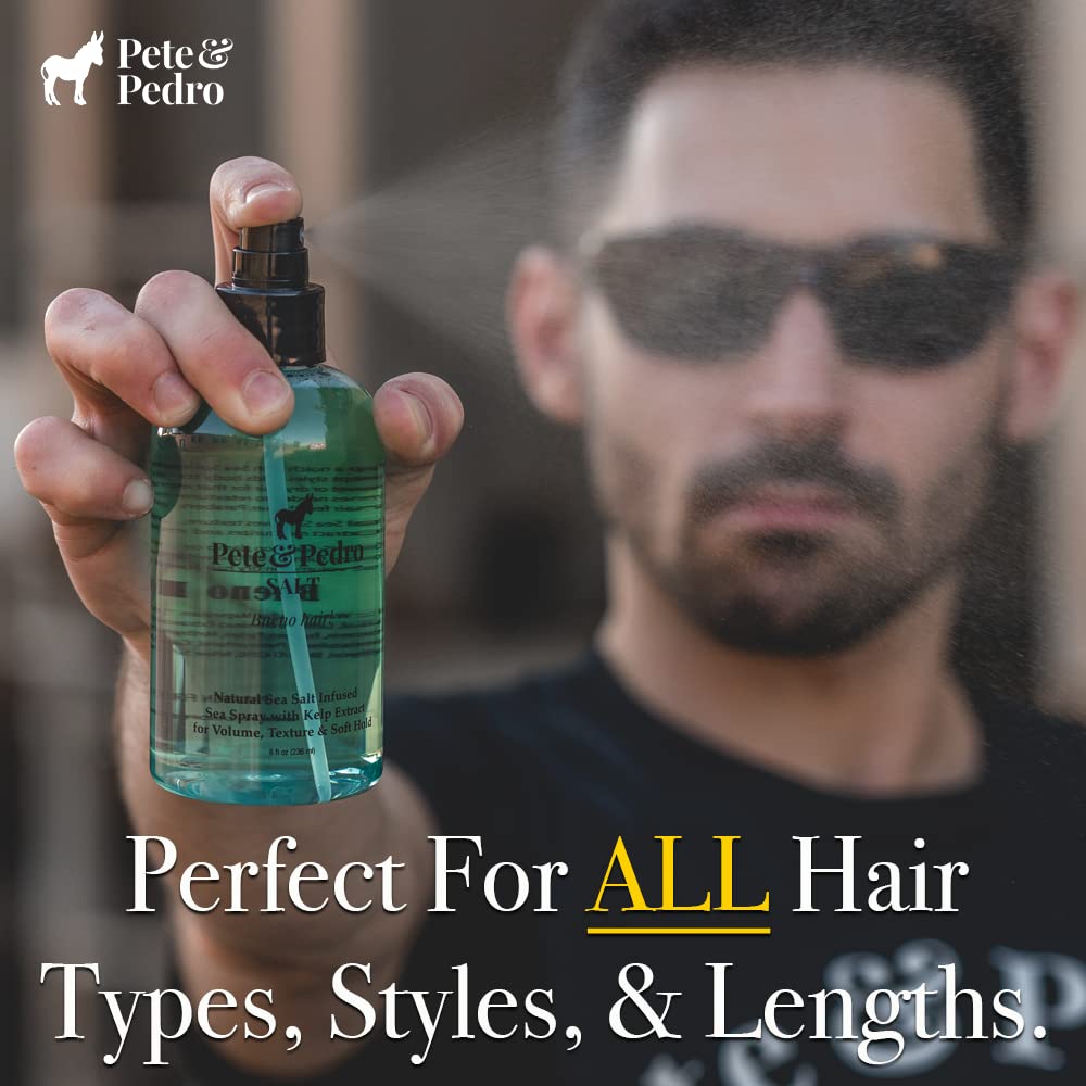 Pete & Pedro SALT application mist on damp hair for volume