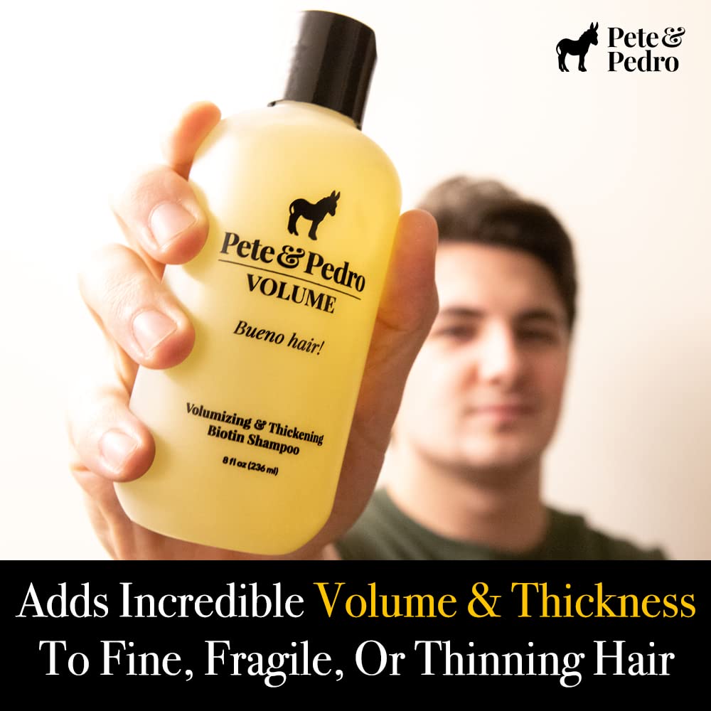 Pete & Pedro Volume Shampoo lather foam demonstrates rich cleansing texture for daily use