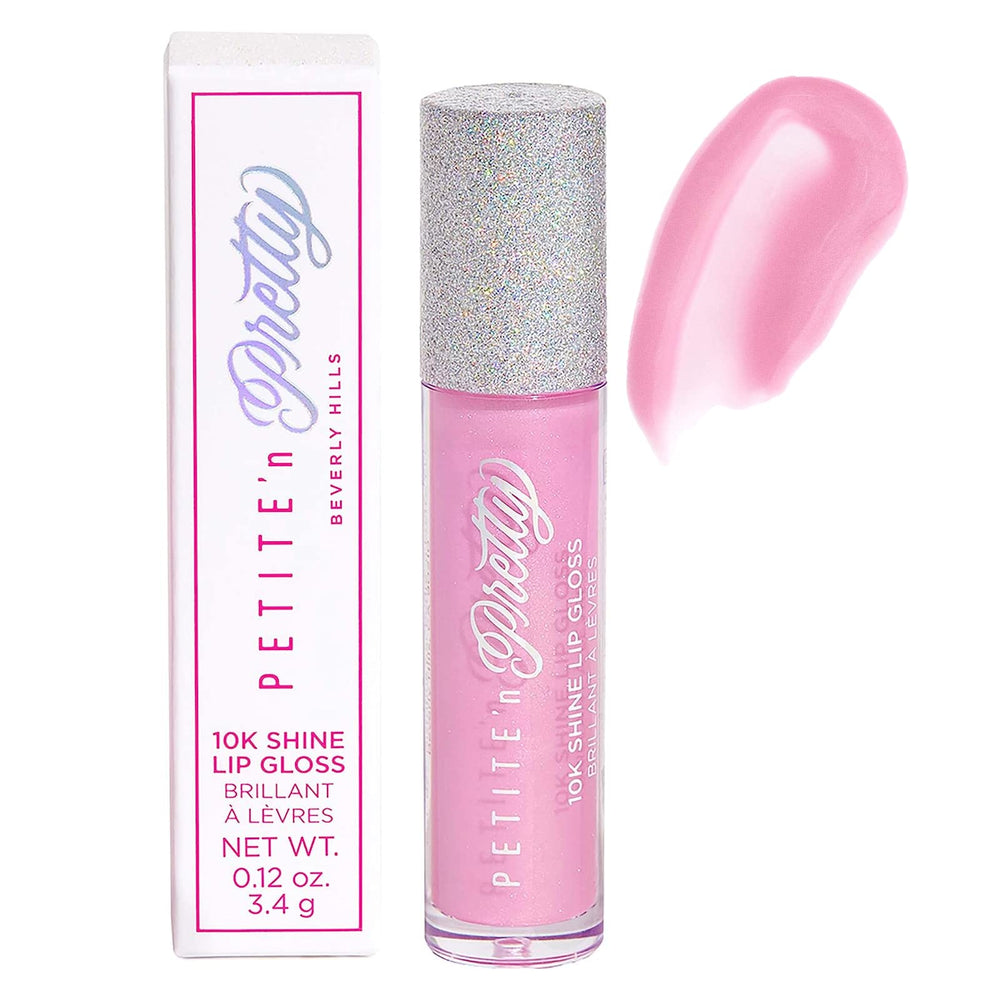 Petite 'N Pretty Gia Pink gloss cap closeup showing high-shine finish