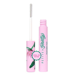 Petite 'N Pretty Featherlight Mascara Brow Gel closeup showing clear featherweight finish.
