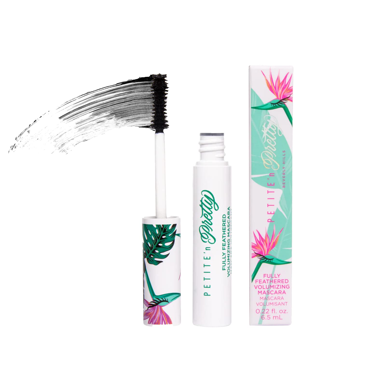Petite 'N Pretty Fully Feathered Mascara ingredients showcase non-toxic, gluten-free and vegan benefits.