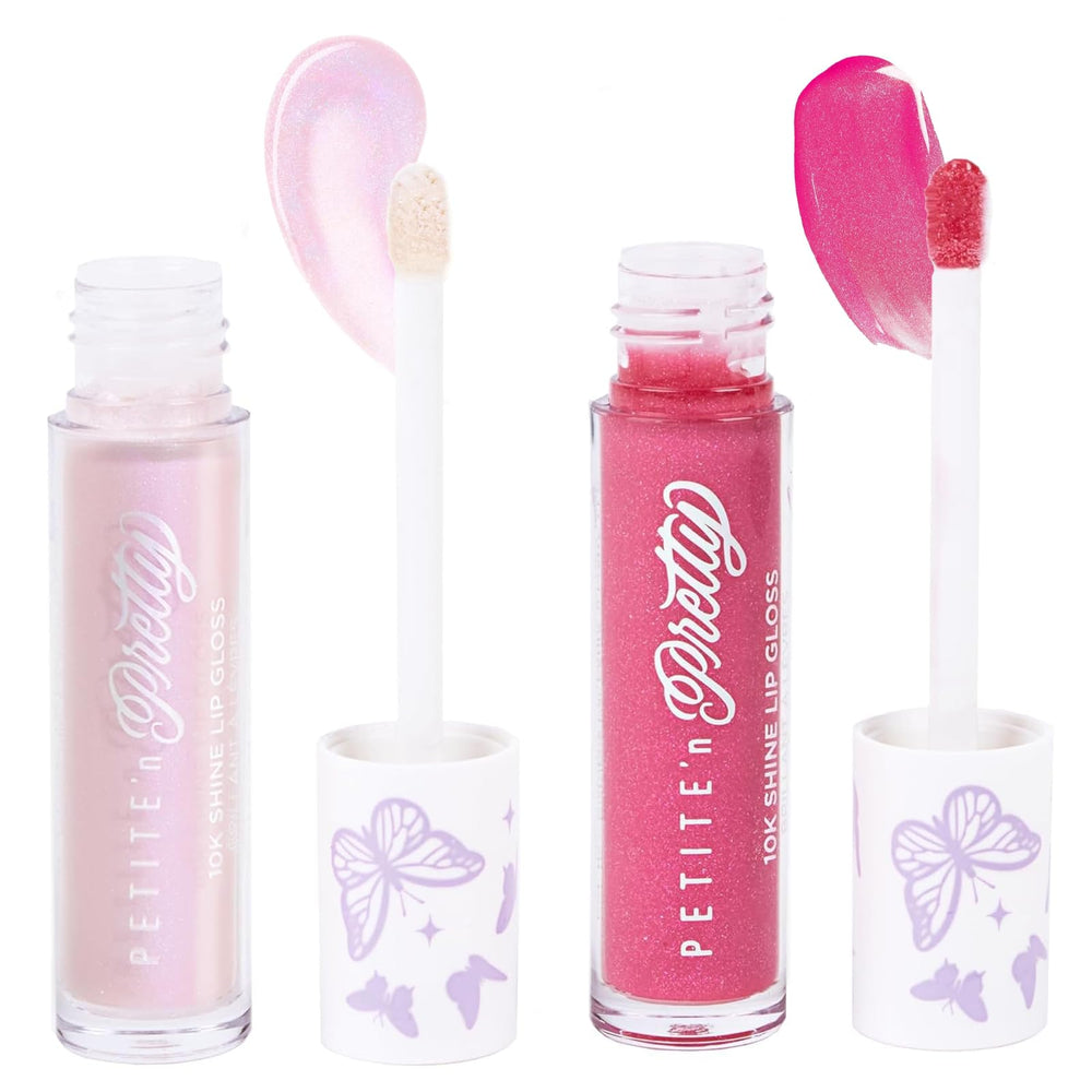 Petite 'N Pretty So Dreamy gloss application close-up showing precise kid-sized doe-foot.