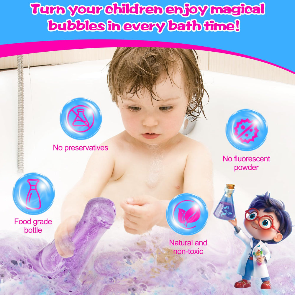 Petydore fruity scents bath potions offer delightful aromas for kids.