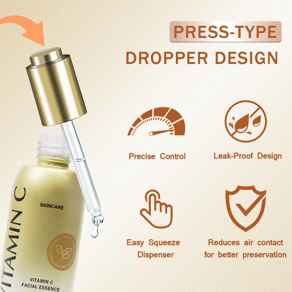 Peunitory Vitamin C Serum night routine focus on recovery and protection.