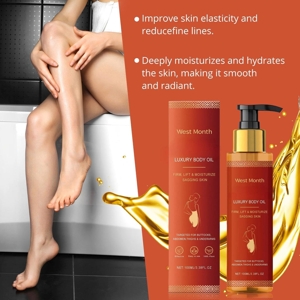 Pewatul Body Firming Oil massage motion on arm for quick absorption