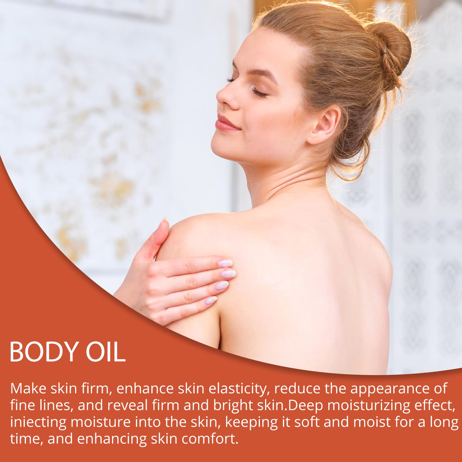 Pewatul Body Firming Oil on arm demonstrates improved moisture and softness