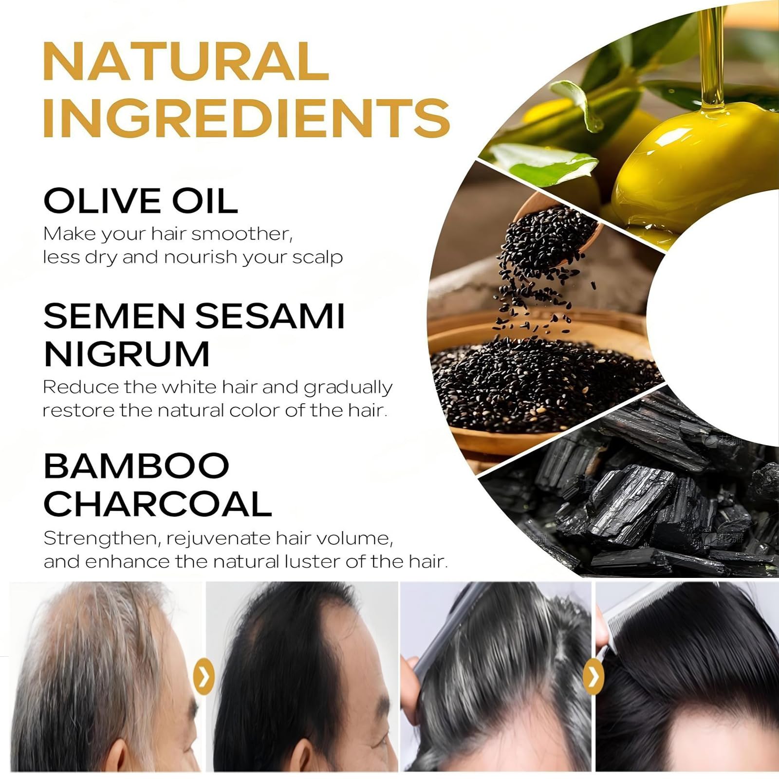 pewatul gray hair reverse bar travel-friendly design for on-the-go care.