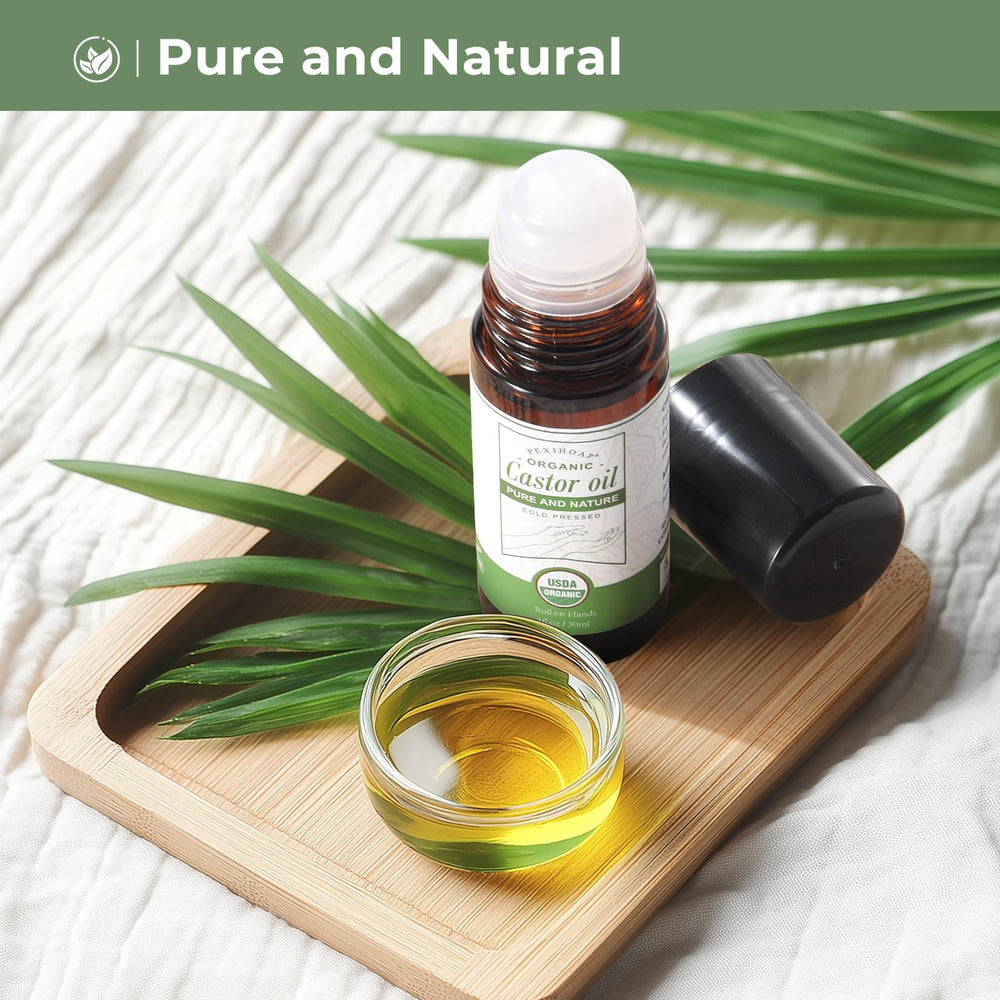Pexihoap Castor Oil nourishes skin and hair for moisture and shine.