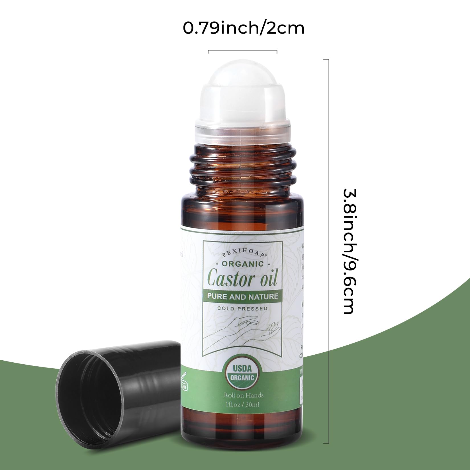 Pexihoap Castor Oil Roll-On offers spa-like massage at home for relaxation.