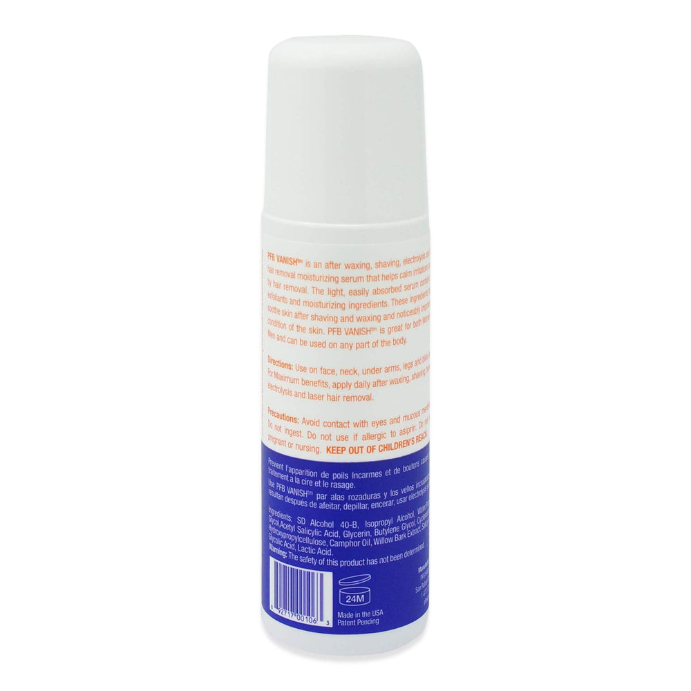 PFB Vanish razor burn relief applied on skin after shaving