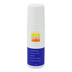 PFB Vanish roll-on bottle application shows quick relief on irritated skin