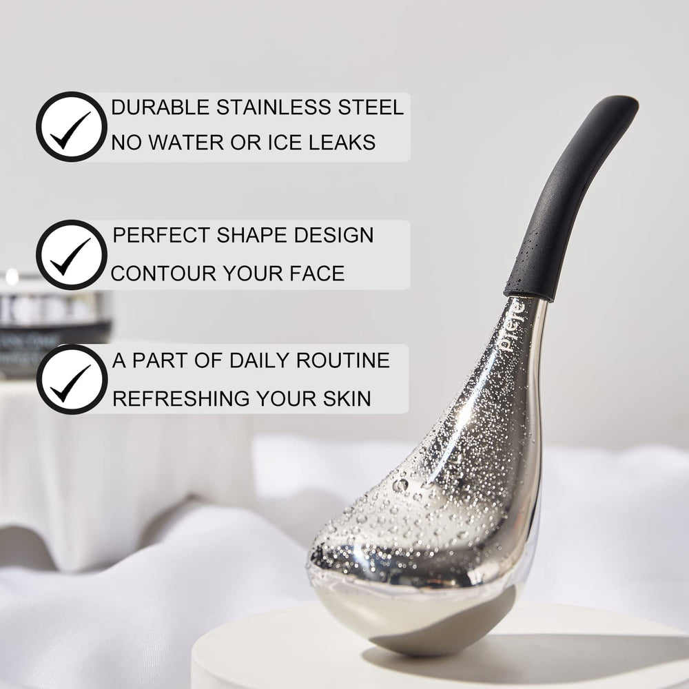 pfefe Ice Globes cooling massage on skin for refreshing feel