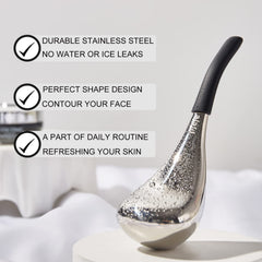 pfefe Ice Globes cooling massage on skin for refreshing feel