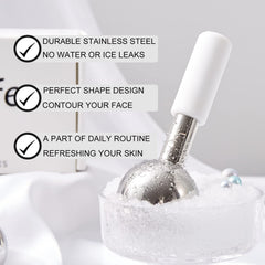 Pfefe stainless cryosticks are durable and unbreakable for long-lasting facial cooling.