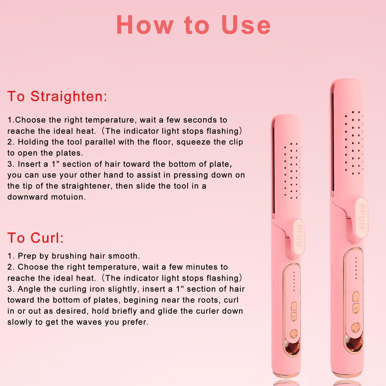 PFUM Airflow Styler travel-compact design fits in your beauty kit.