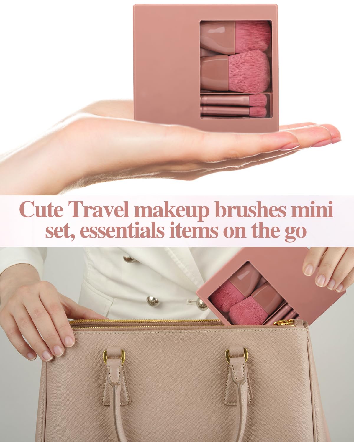 PGRODE dark-purple travel set on-the-go efficiency for busy mornings