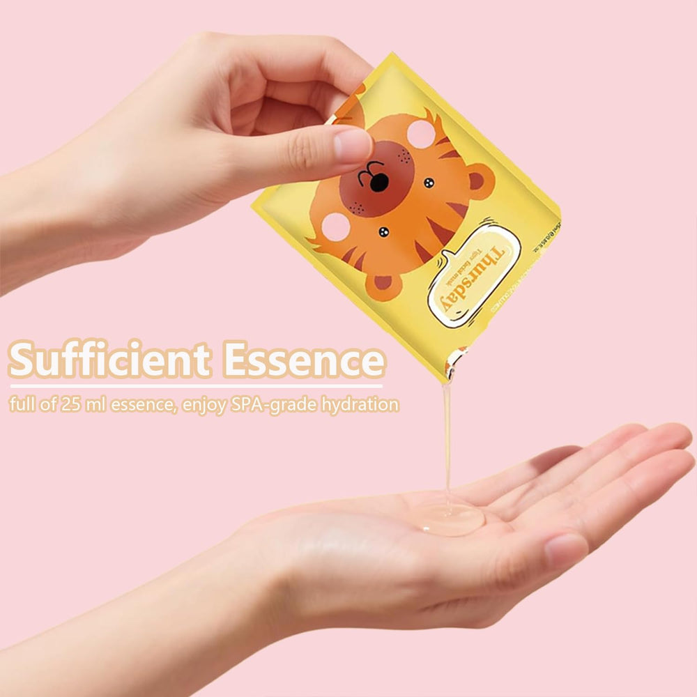 Phanund 7pack all-patterns collection shows seven animal masks for playful skincare