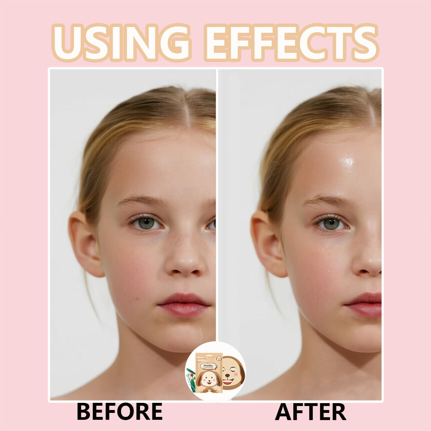 Phanund 7pack panda-pattern kids mask delivers nourishing nutrients for soft skin