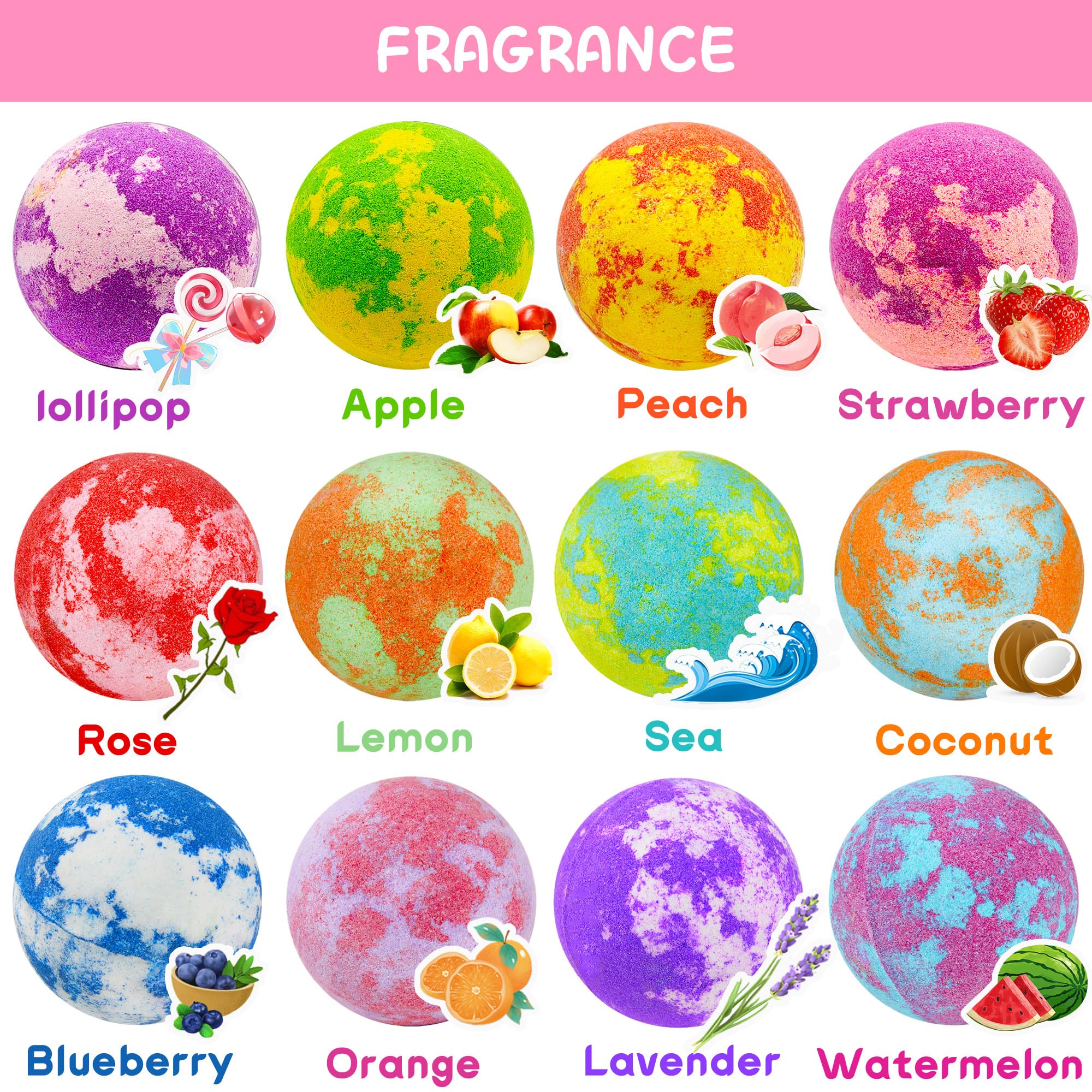 Phaorui Unicorn Bath Bombs dissolve into vibrant colors and fizz in a warm bath