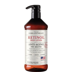 PHARM TO TABLE Rosen Apothecary retinol lotion bottle for firmer skin and radiant glow