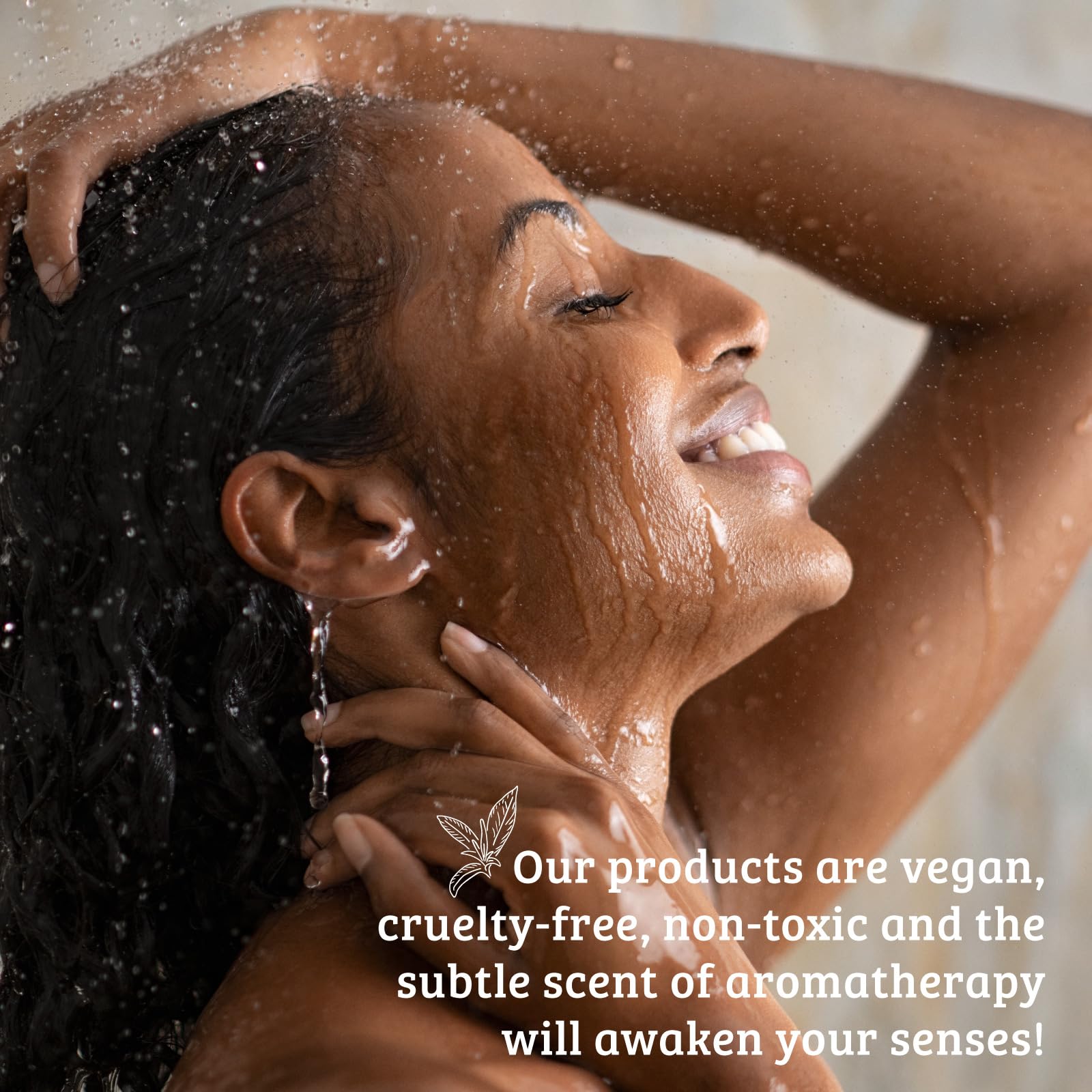 Pharmacopia Green Tea Melon scent note enhances refreshing shower experience.