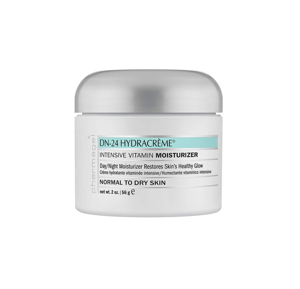 Pharmagel DN-24 Hydracrème face application demonstrates daily moisturization