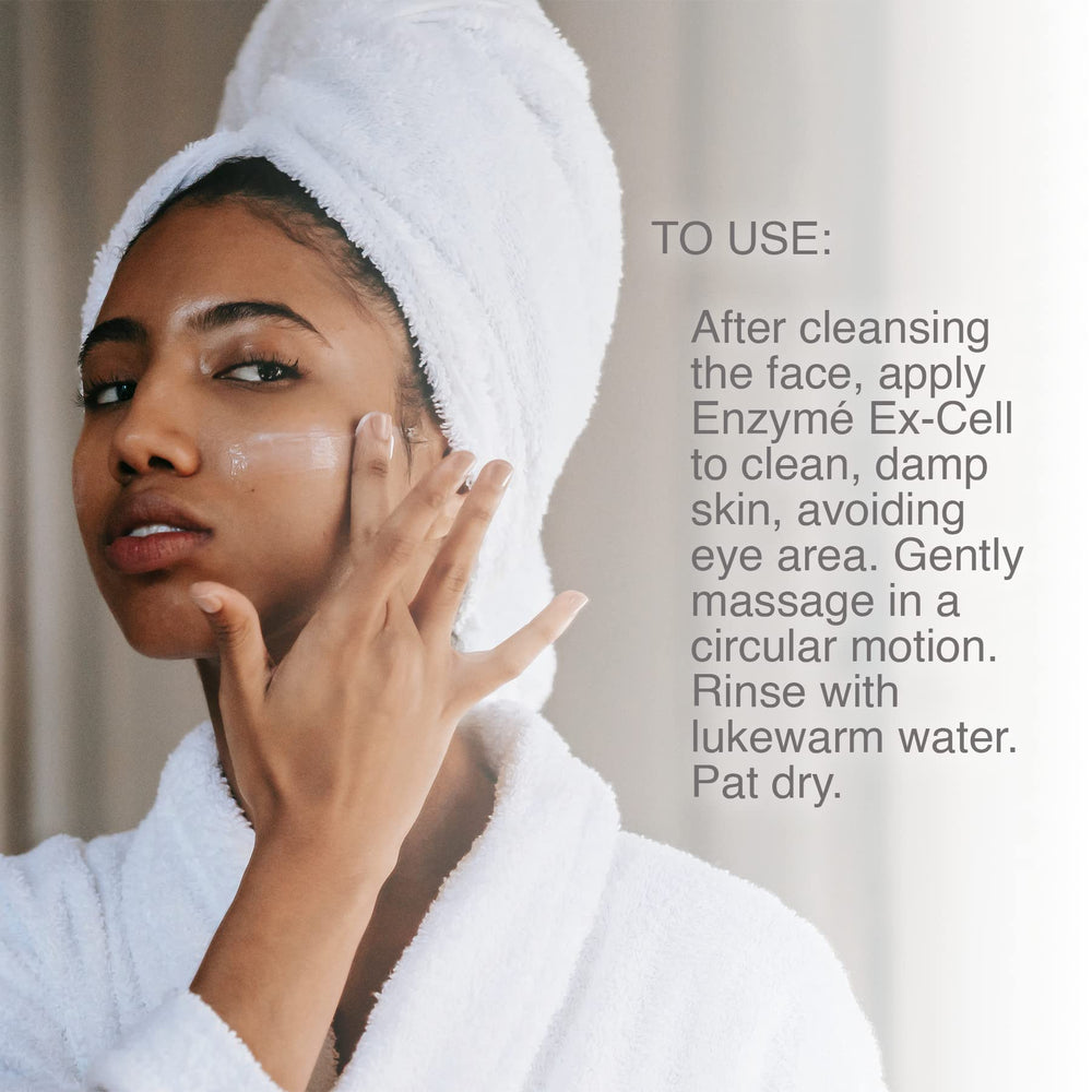 Pharmagel Enzyme Ex-Cell after-use glow suggests refreshed, smoother skin texture