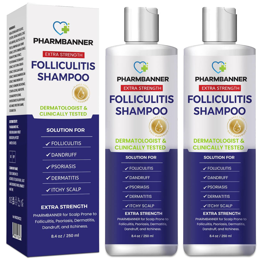 PHARMBANNER Anti-Fungal Shampoo bottle front view for soothing scalp care