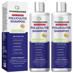 PHARMBANNER Anti-Fungal Shampoo bottle front view for soothing scalp care