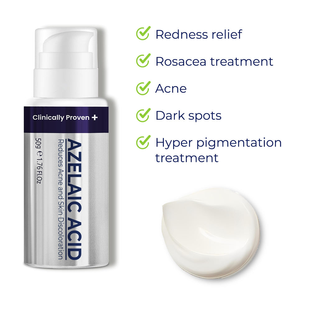 Pharmlitalia Azelaic Acid 15 cream on face illustrates even-toned complexion potential