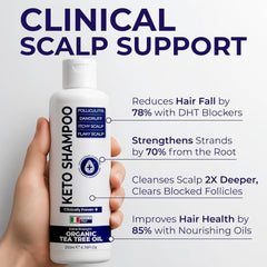 Pharmlitalia Flakes Shampoo hands application demonstrates easy lathering.