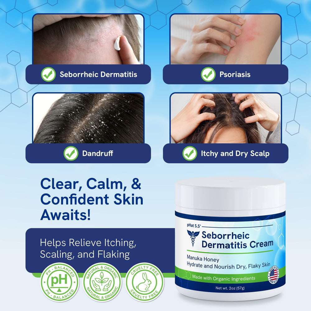 pHat 5.5 anti-itch cream applying demonstrates easy skin application for relief.